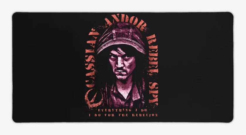 Mouse pad Gamer Negro de Star Wars Cassian Andor
