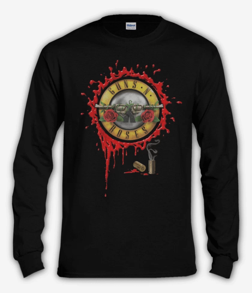 Polera manga larga Guns and roses full color
