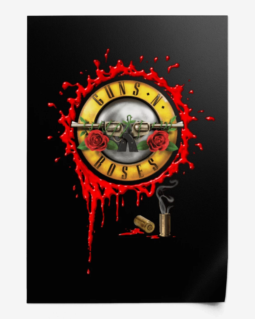 Print Guns and roses full color