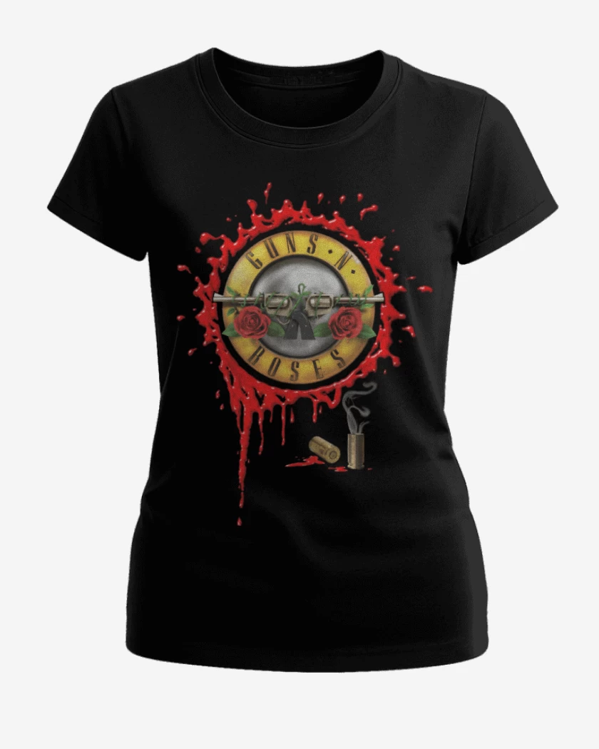Polera de Mujer Guns and roses full color
