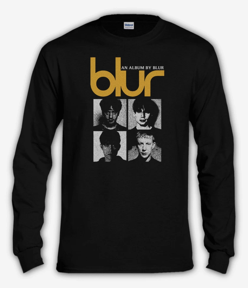 Polera manga larga Negro de Blur album