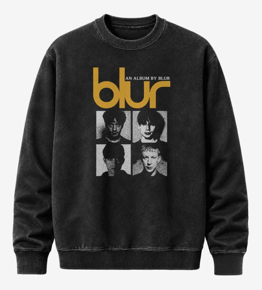 Poleron Polo Acid Wash Negro de Blur album