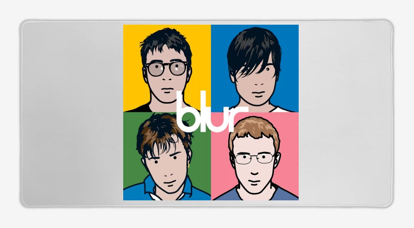 Mouse pad Gamer Blanco de Blur