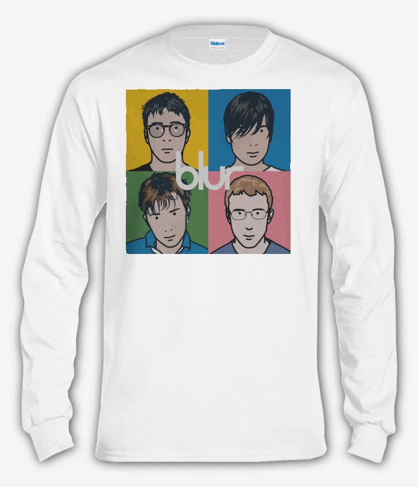 Polera manga larga Blanco de Blur