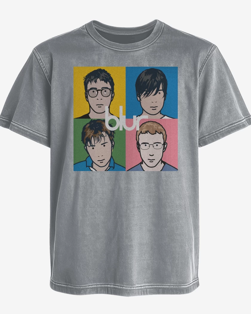 Polera desgastada Blur