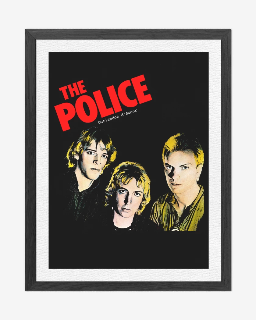 Cuadro decorativo Negro de The Police Outlandos d Amour