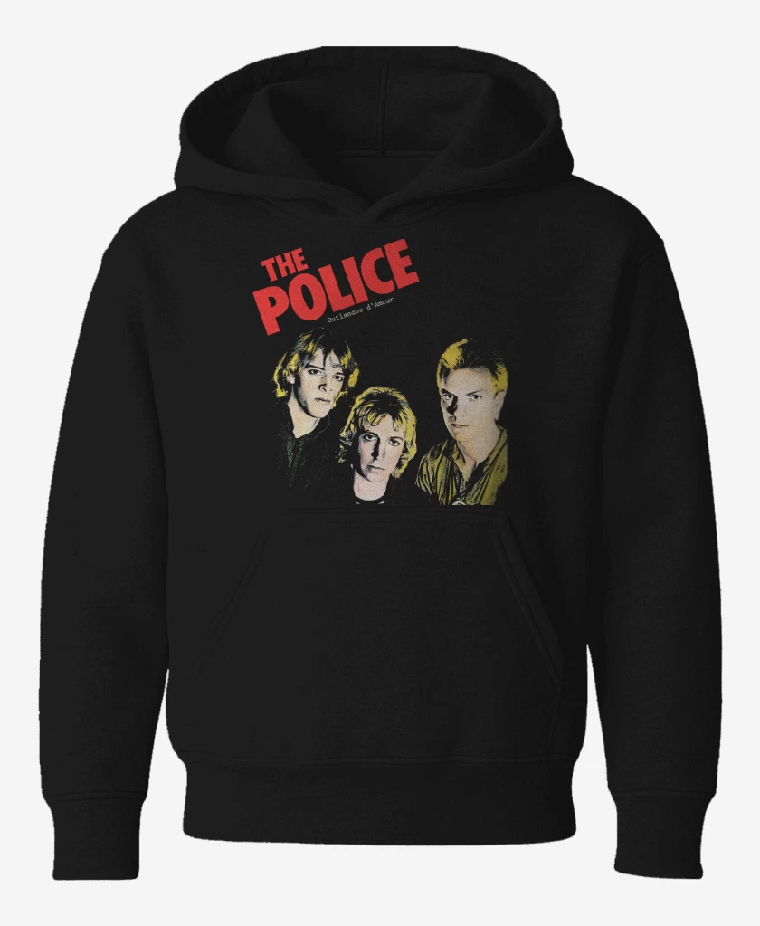 Poleron de niño Negro de The Police Outlandos d Amour