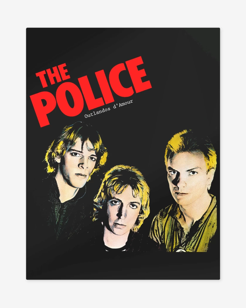 Print metalico The Police Outlandos d Amour