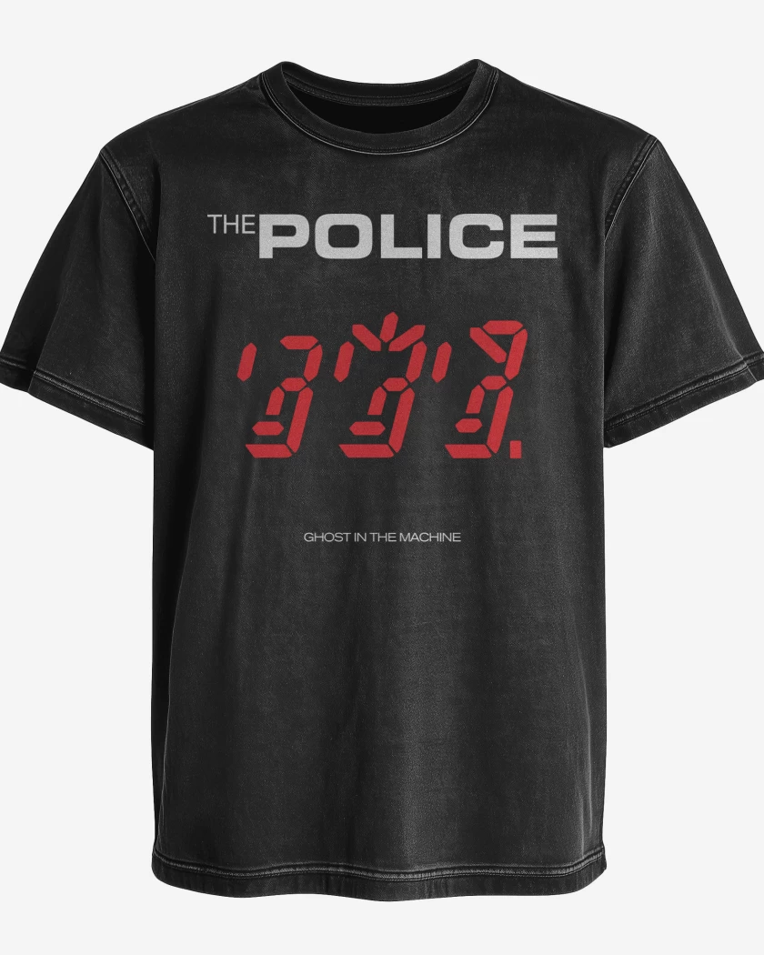 Polera desgastada The Police Ghost in the Machine