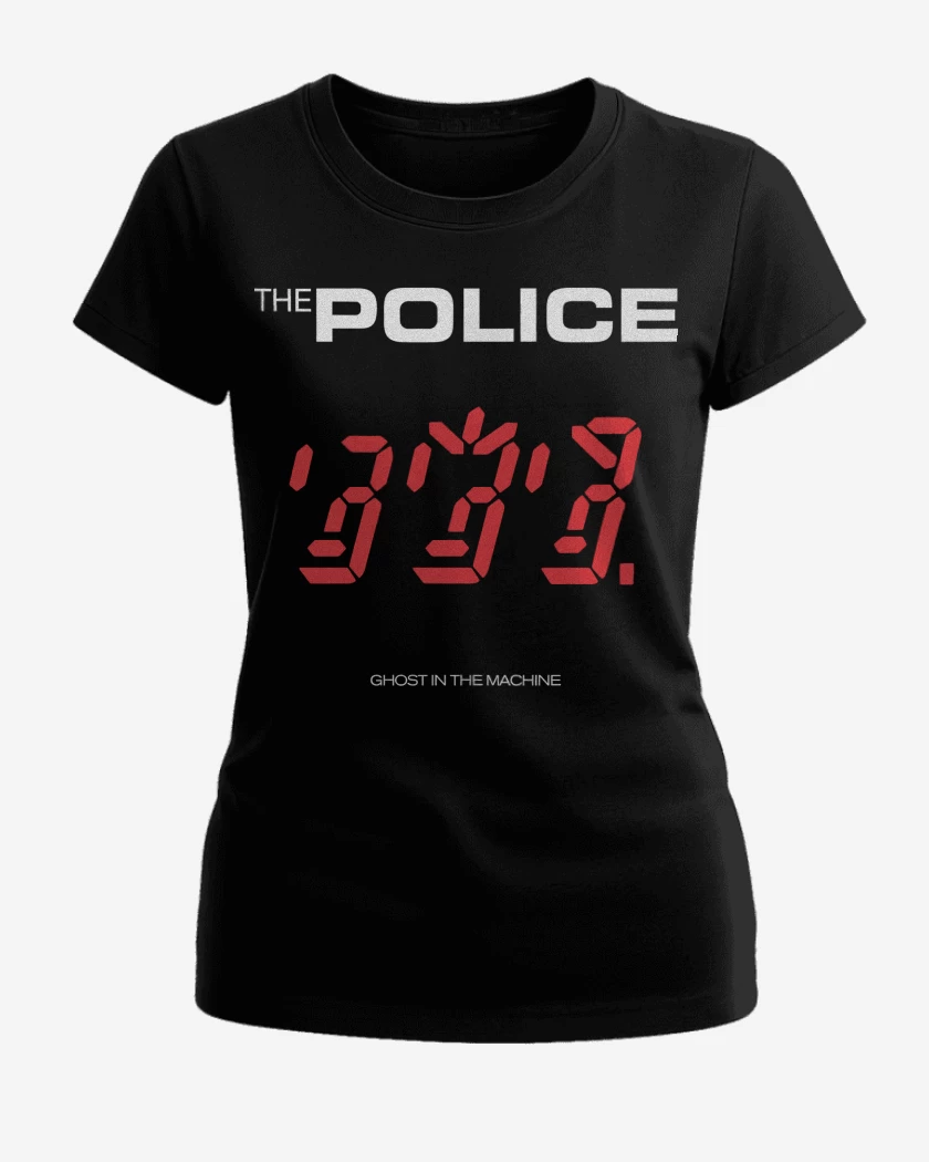 Polera de Mujer Negro de The Police Ghost in the Machine