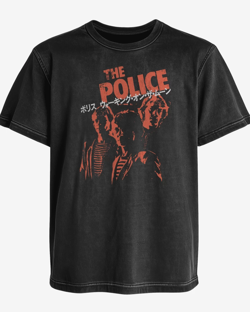Polera desgastada The Police Japan