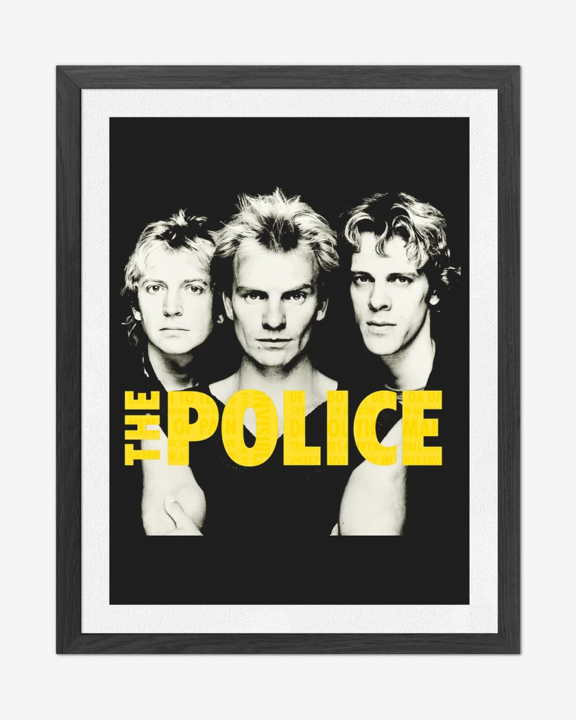 Cuadro decorativo Negro de The Police Banda