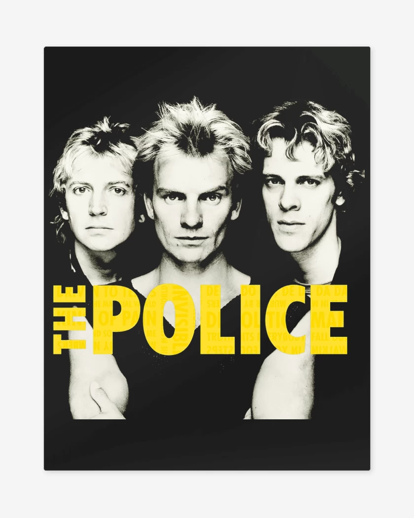 Print metalico The Police Banda
