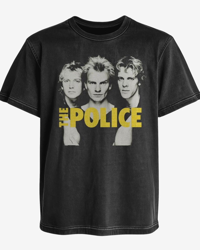 Polera desgastada The Police Banda