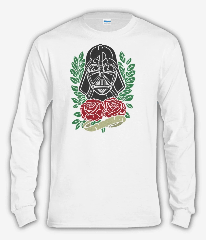 Polera manga larga Blanco de Vader