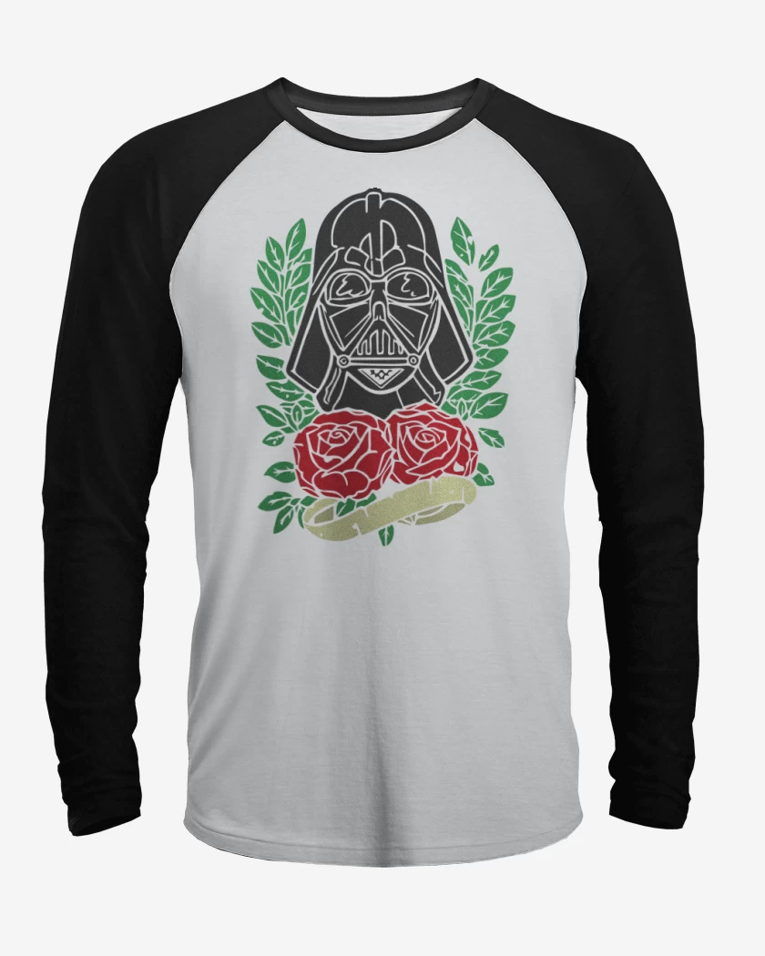Polera Raglan Blanco / Negro de Vader