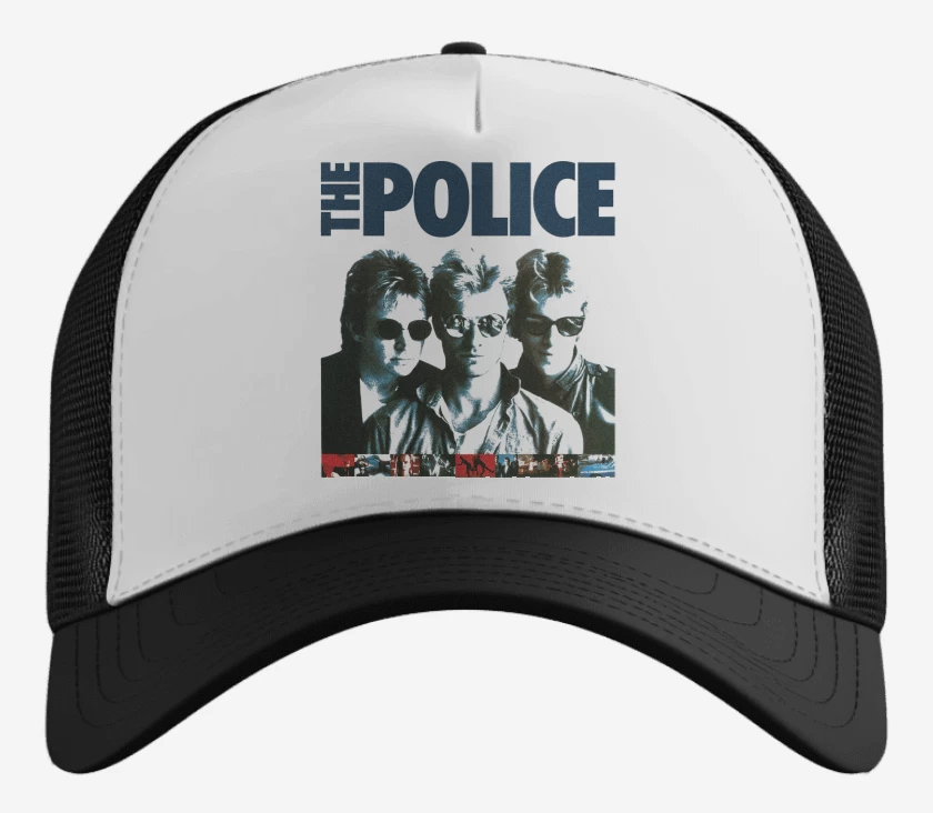 Gorro Blanco de The Police Sting Summers Copeland