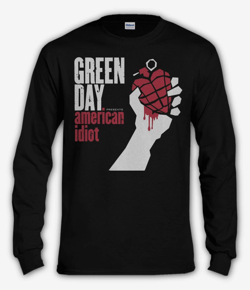 Polera manga larga Green Day American Idiot