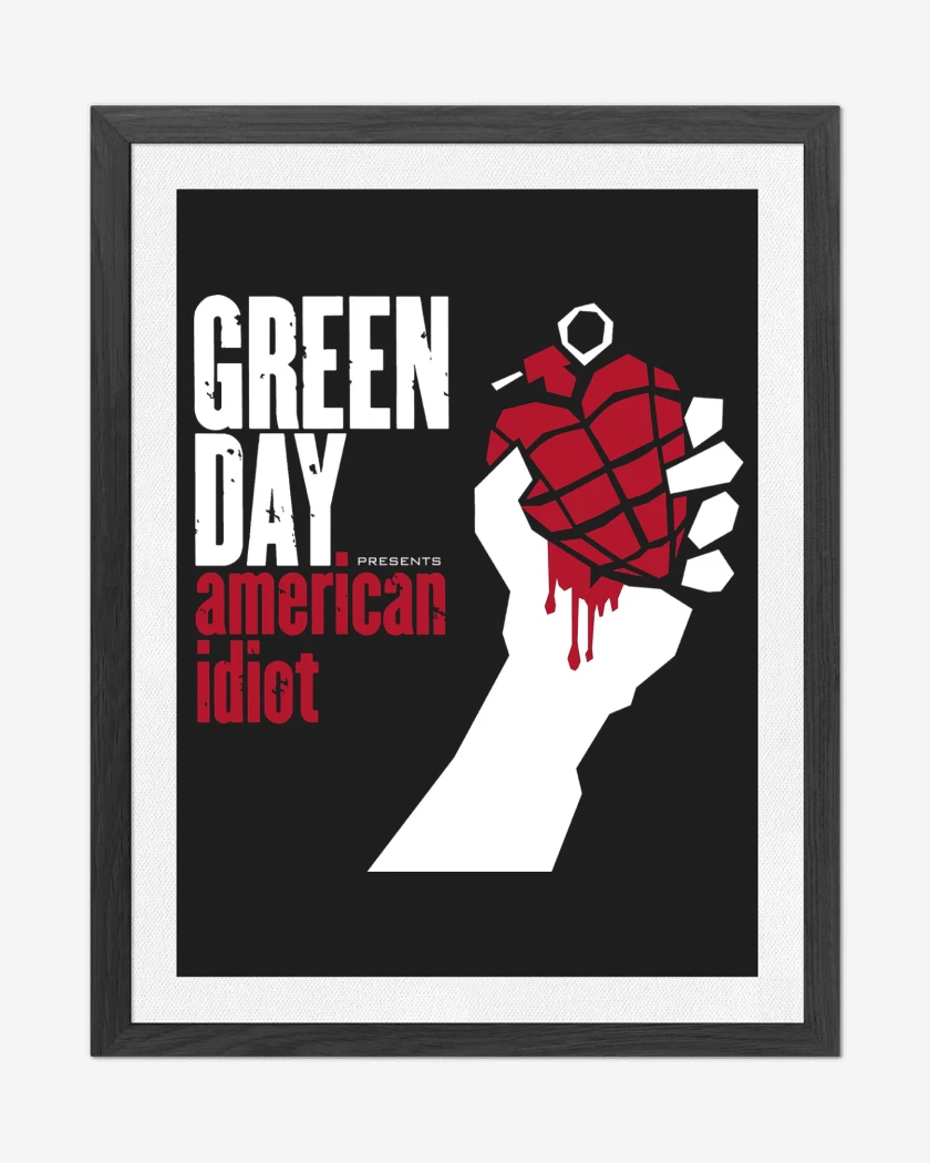 Cuadro decorativo Green Day American Idiot