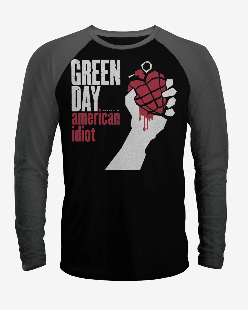 Polera Raglan Green Day American Idiot