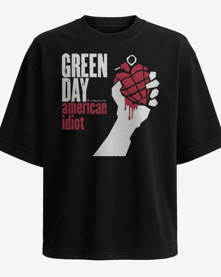 Polera Oversize Green Day American Idiot