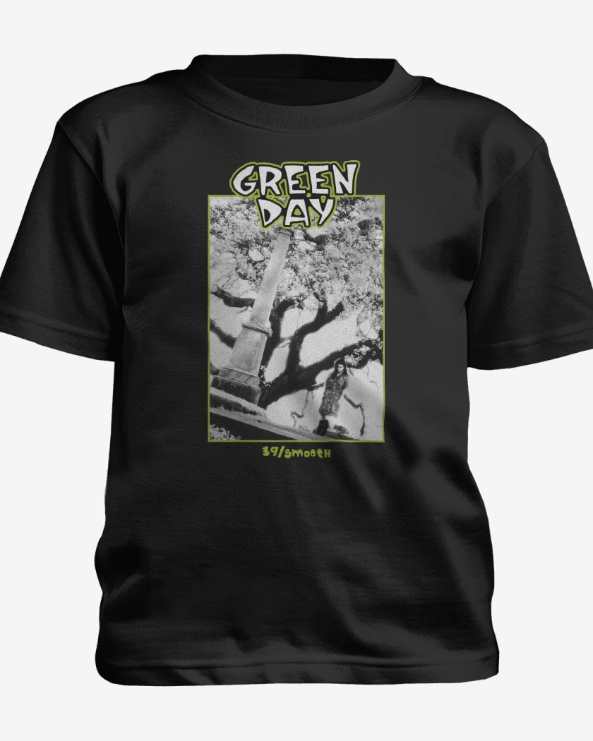 Polera de niño Negro de Green Day 39 Smooth