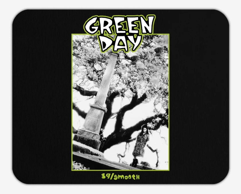 Mousepad Negro de Green Day 39 Smooth