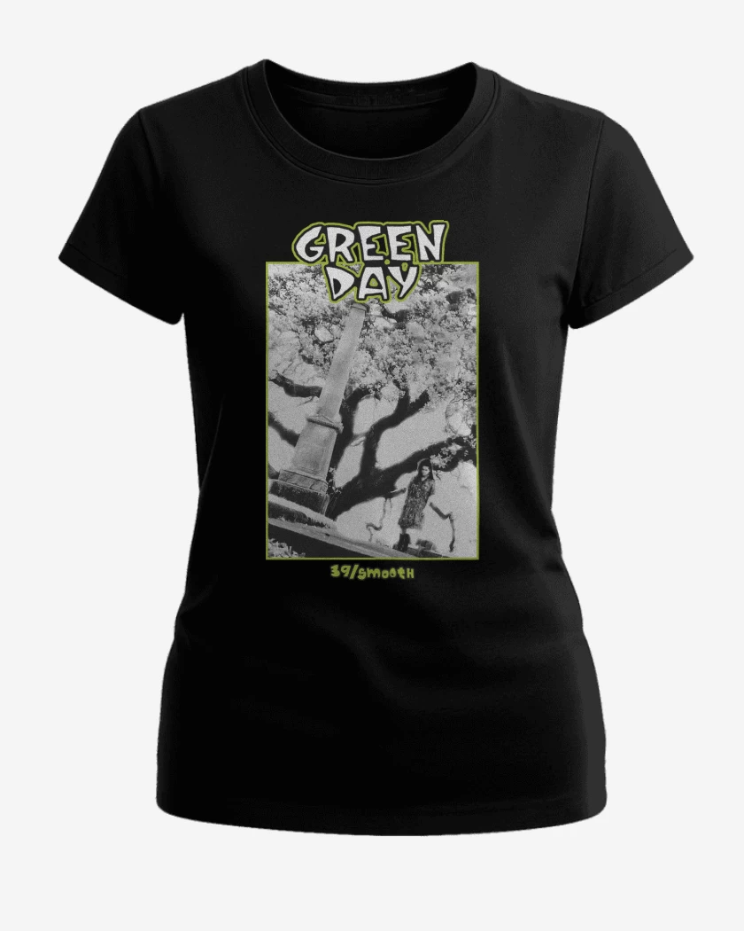 Polera de Mujer Negro de Green Day 39 Smooth