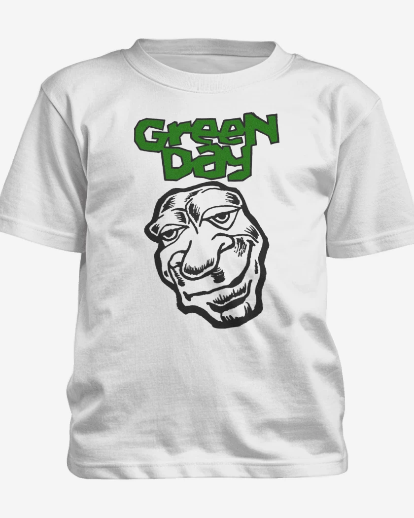 Polera de niño Blanco de Green Day Face