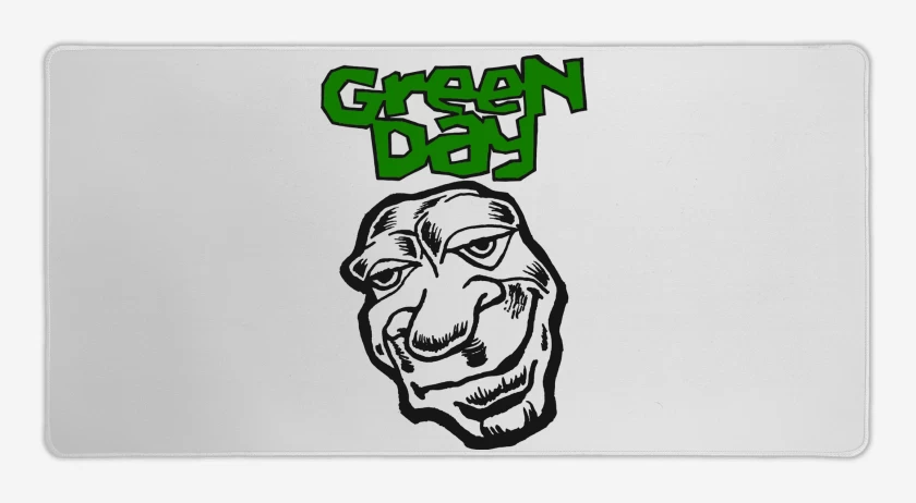 Mouse pad Gamer Blanco de Green Day Face