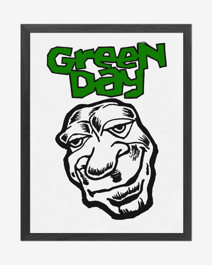 Cuadro decorativo Blanco de Green Day Face