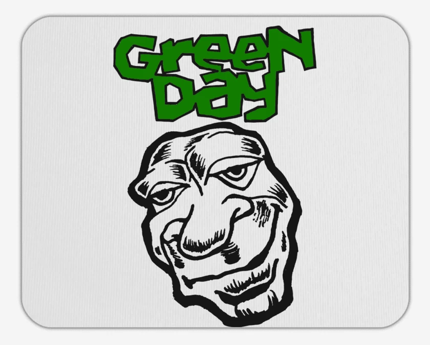 Mousepad Green Day Face