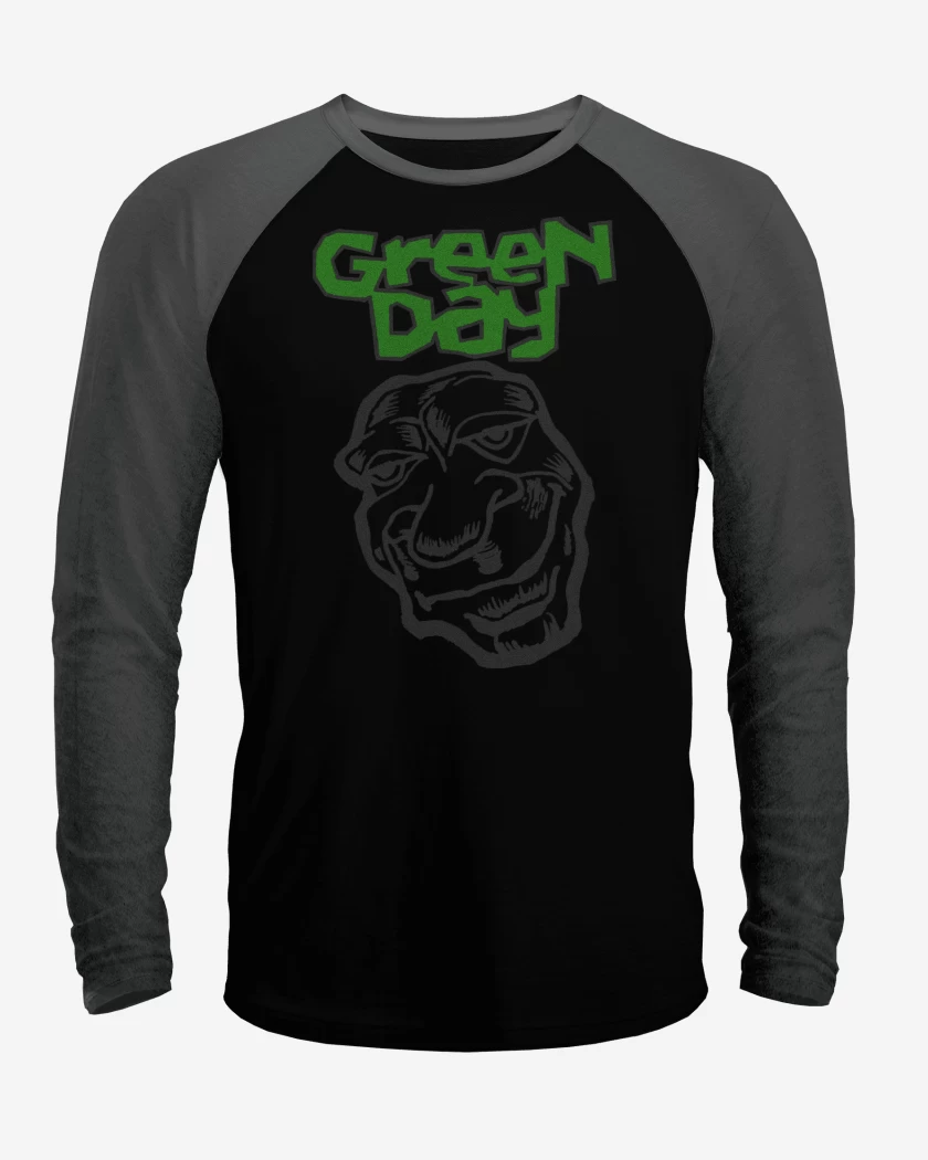 Polera Raglan Green Day Face