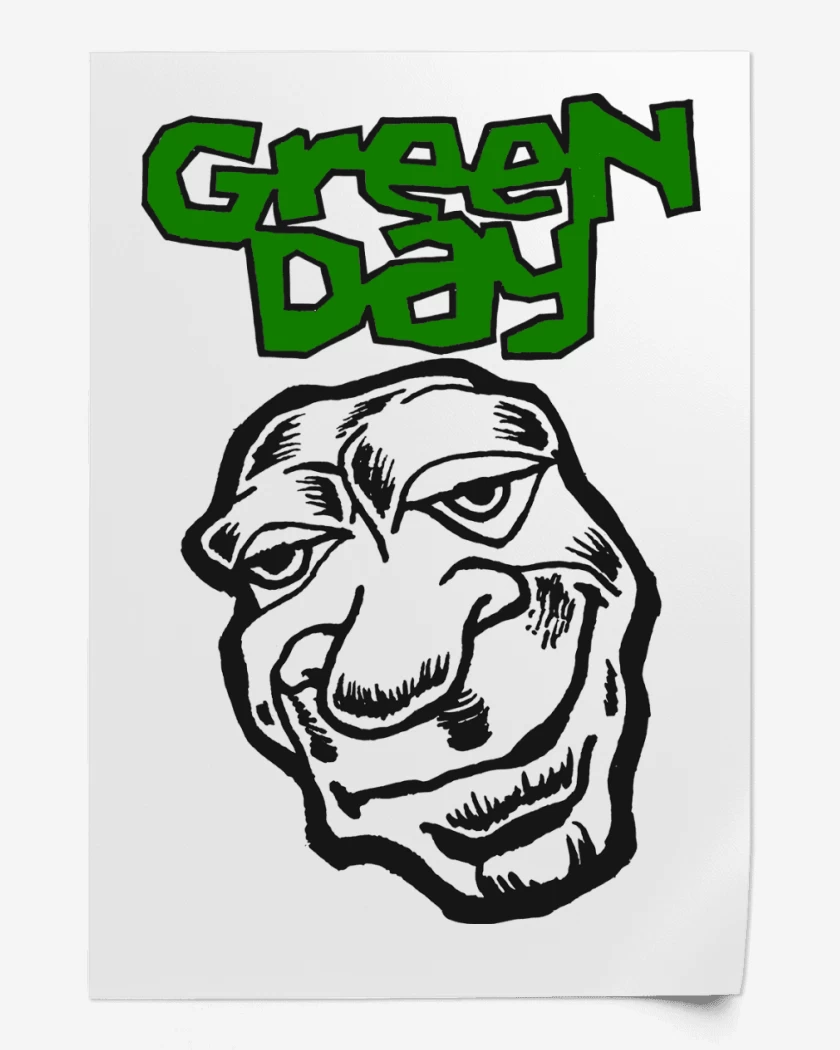 Print Green Day Face