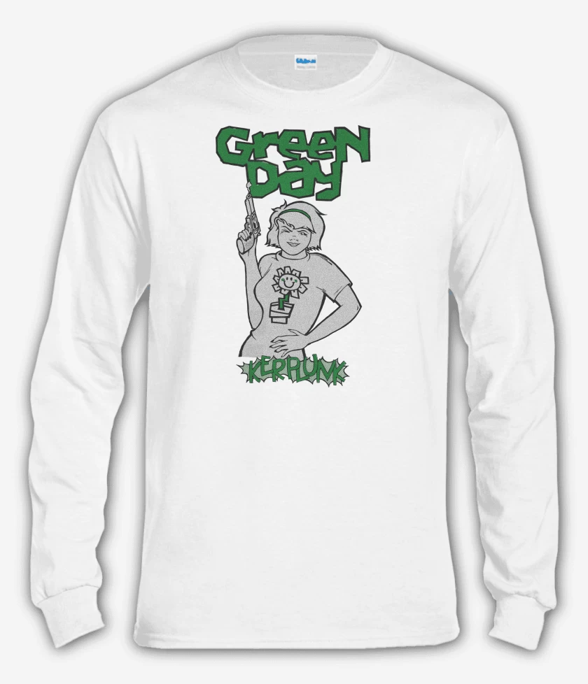 Polera manga larga Blanco de Green Day Kerplunk