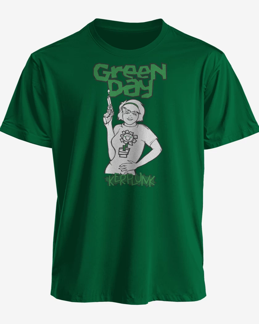 Polera Verde jade de Green Day Kerplunk