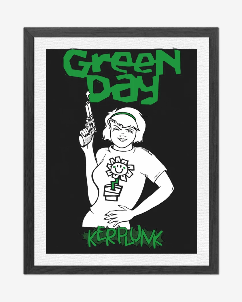 Cuadro decorativo Negro de Green Day Kerplunk