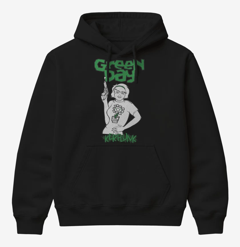Poleron Canguro básico Negro de Green Day Kerplunk
