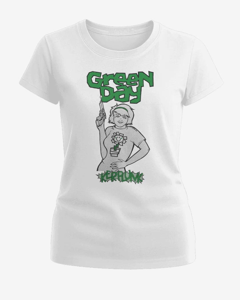 Polera de Mujer Blanco de Green Day Kerplunk
