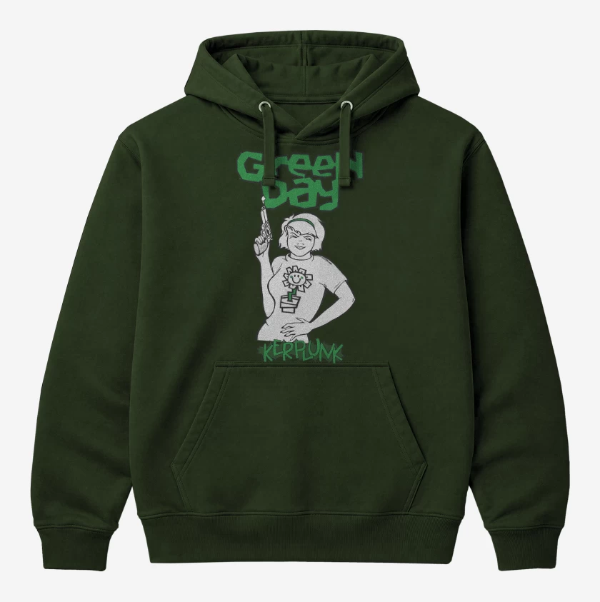 Polerón Canguro Verde Bosque de Green Day Kerplunk