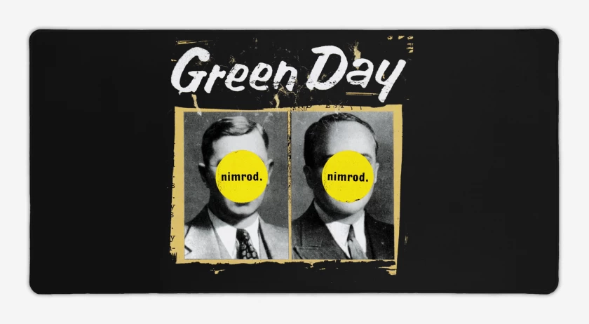 Mouse pad Gamer Negro de Green Day Nimrod