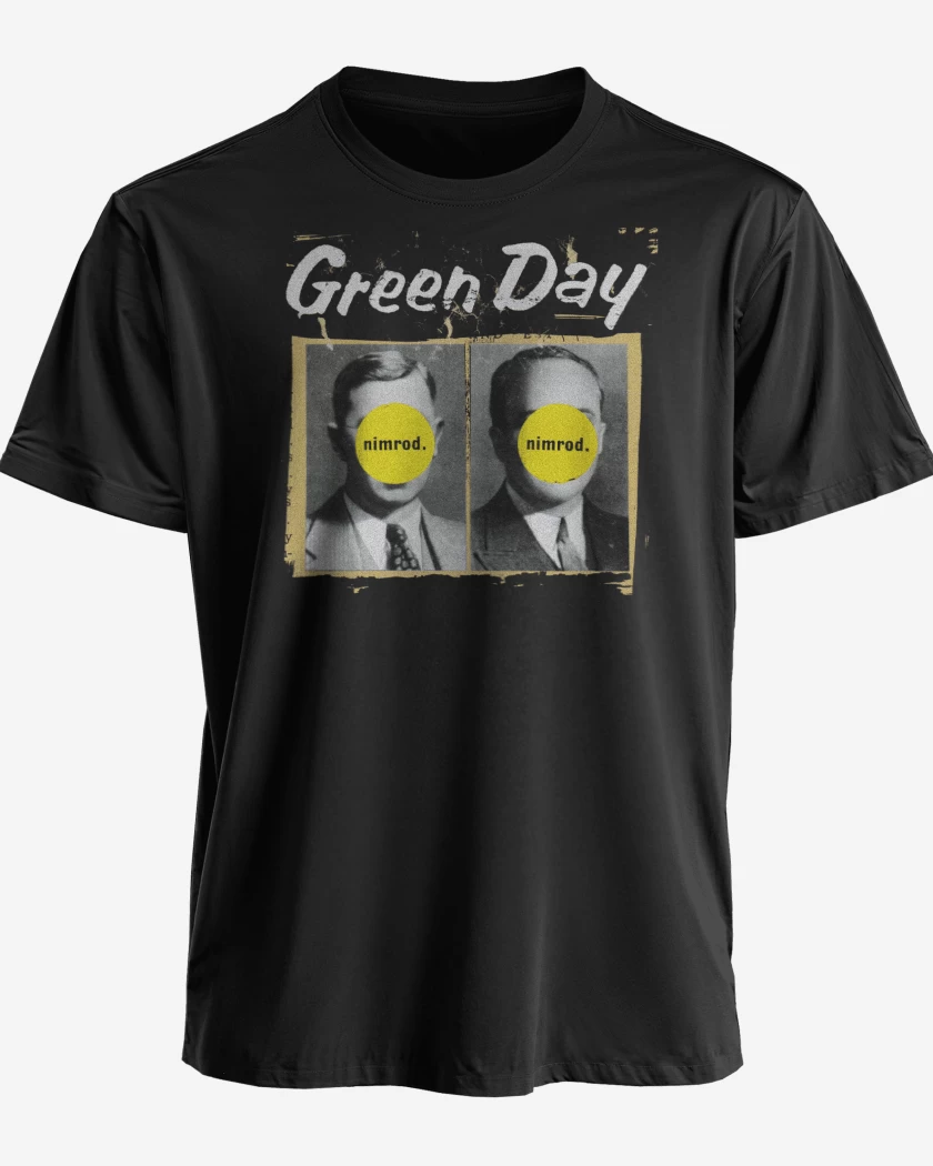 Polera premium Negro de Green Day Nimrod