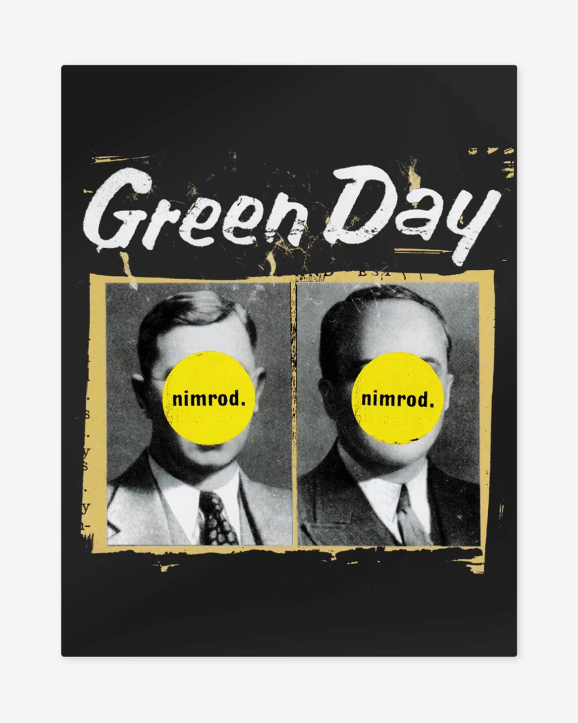 Print metalico Negro de Green Day Nimrod