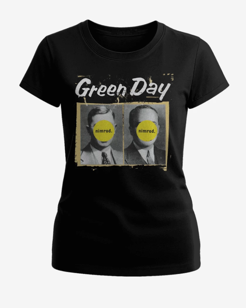 Polera de Mujer Negro de Green Day Nimrod