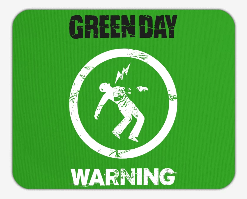 Mousepad Green Day Warning