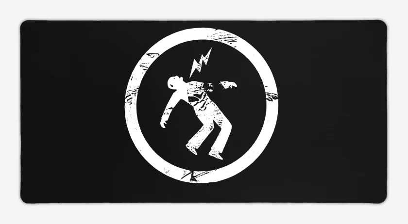 Mouse pad Gamer Negro de Green Day Warning Logo