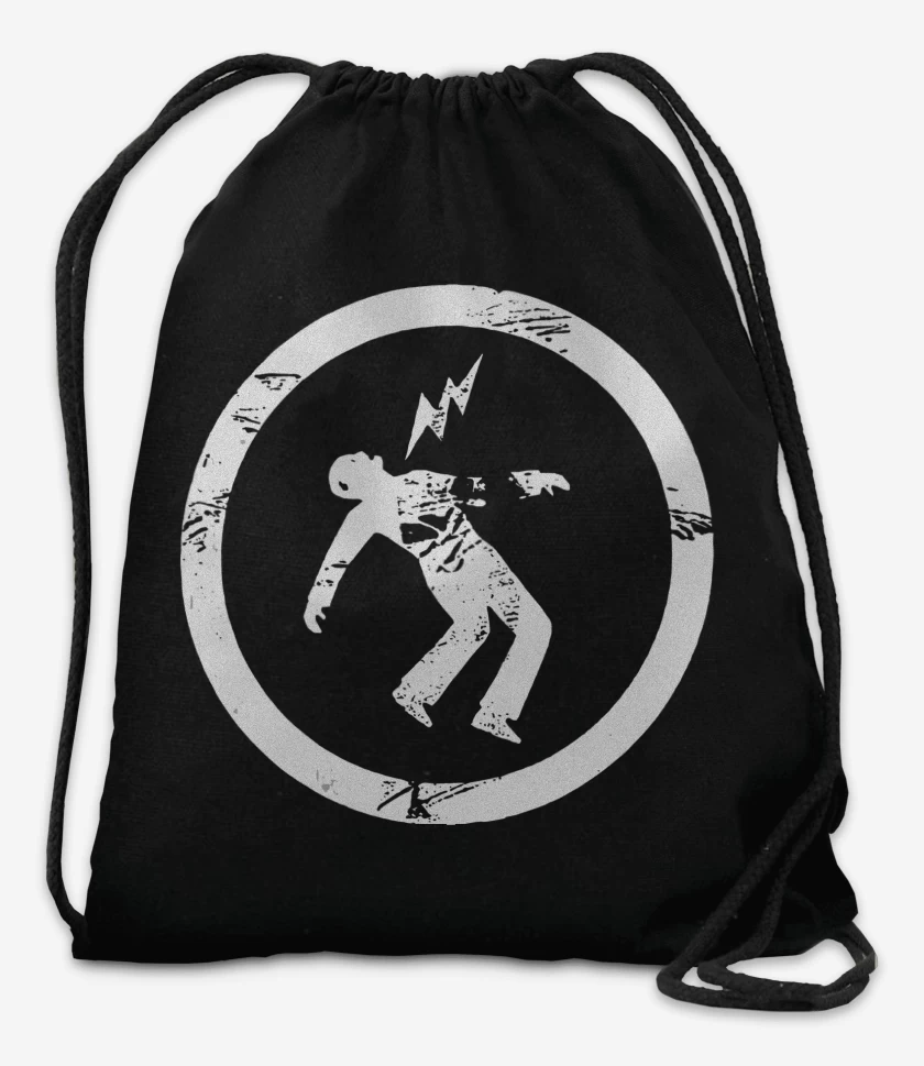Mochila Negro de Green Day Warning Logo