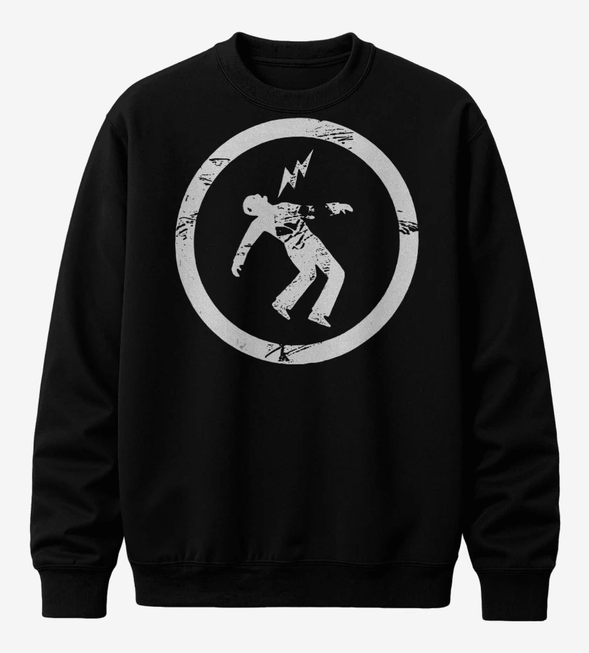 Poleron polo Negro de Green Day Warning Logo
