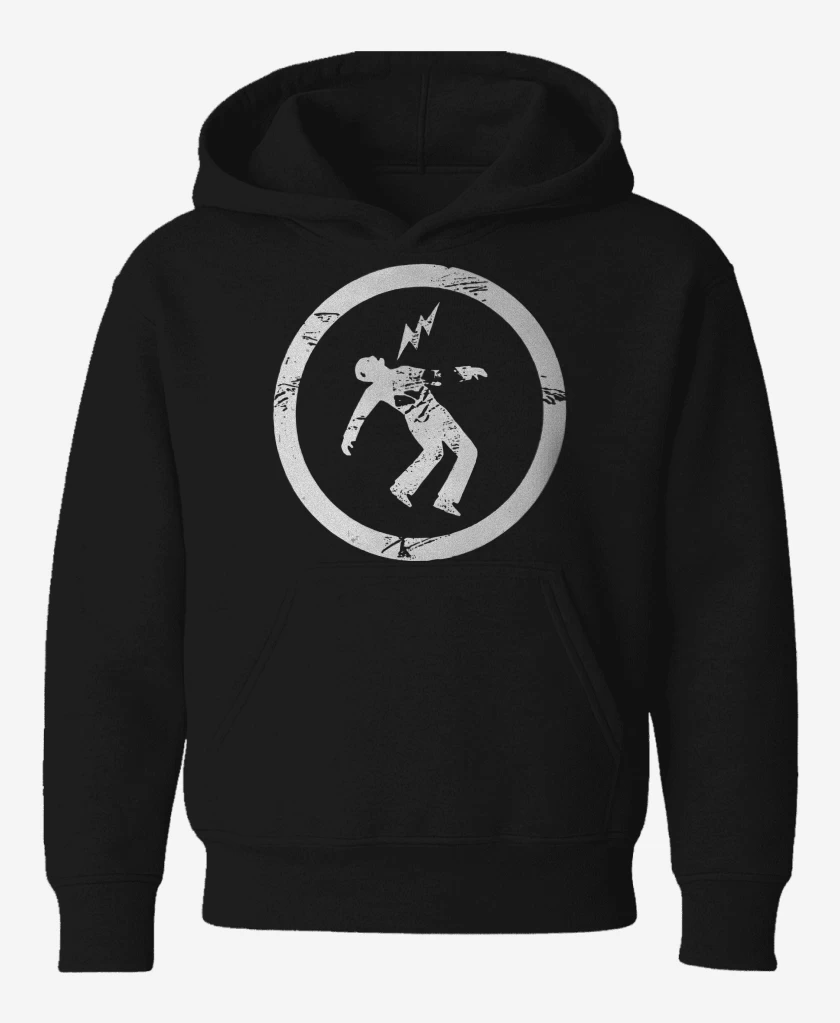 Poleron de niño Negro de Green Day Warning Logo