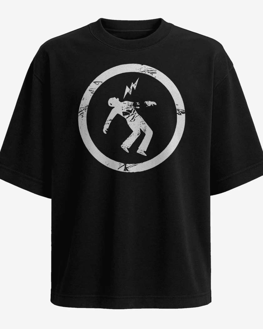 Polera Oversize Green Day Warning Logo